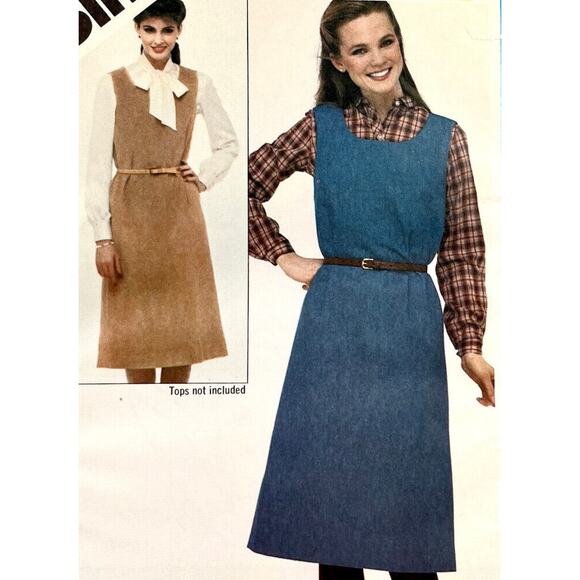 Simplicity 5227 Pattern Jumper Miss 12 Uncut Slim Fit Boho Back Zip Scoop Neck - Picture 1 of 7